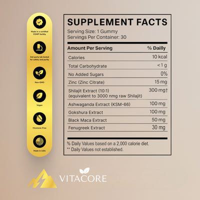 VitaCore® Ultimate Peak Shilajit Blend